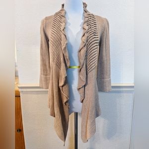 Anthro Ruffled Cardigan